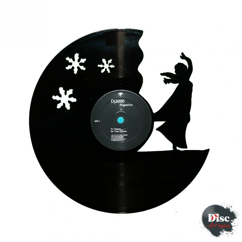 Vinyle découpé Reine des neiges |Déco artisanale idée cadeau originale